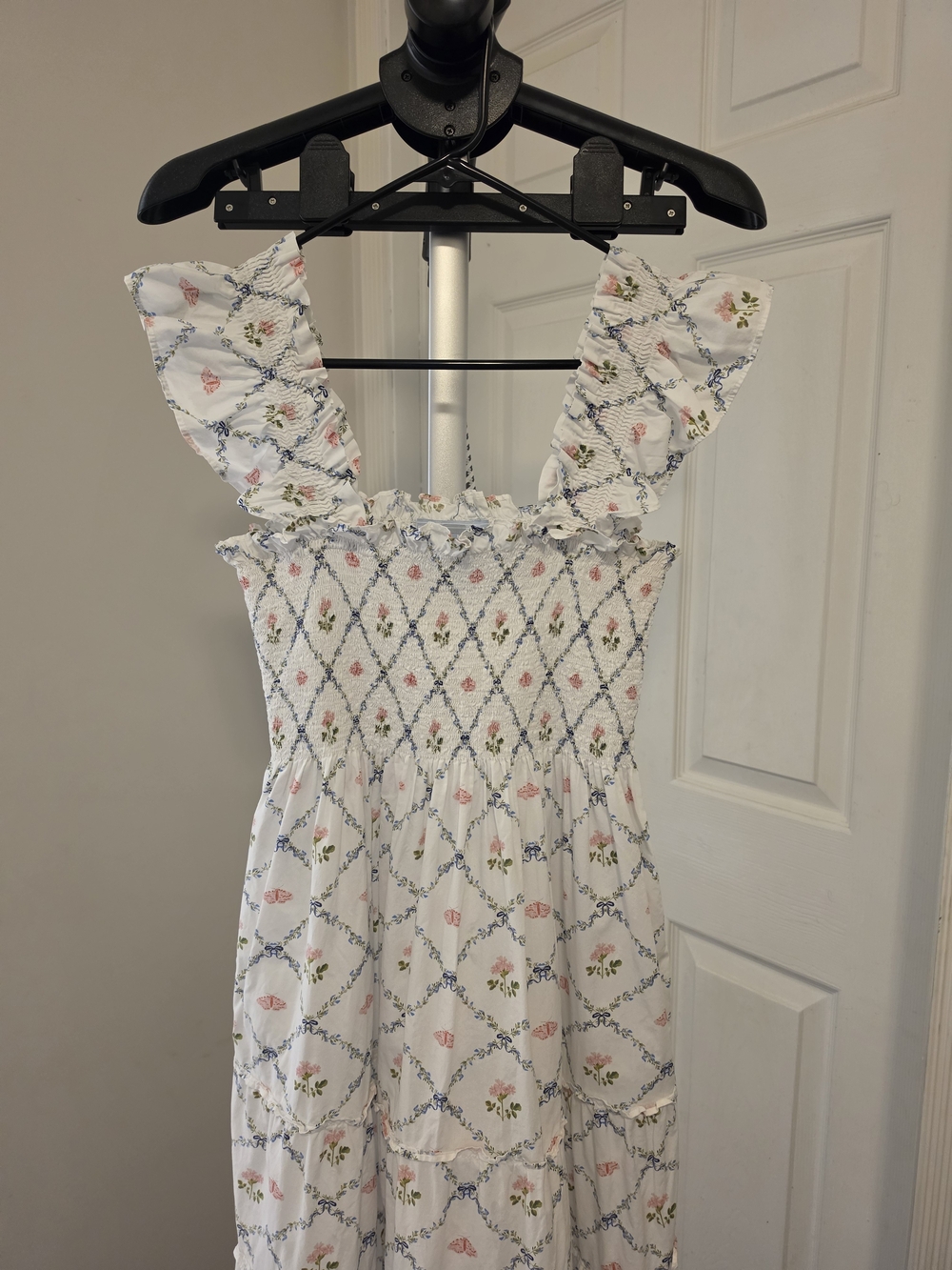 Hill House Home Ellie Nap Dress In Butterfly Trellis - Picture 8 of 10